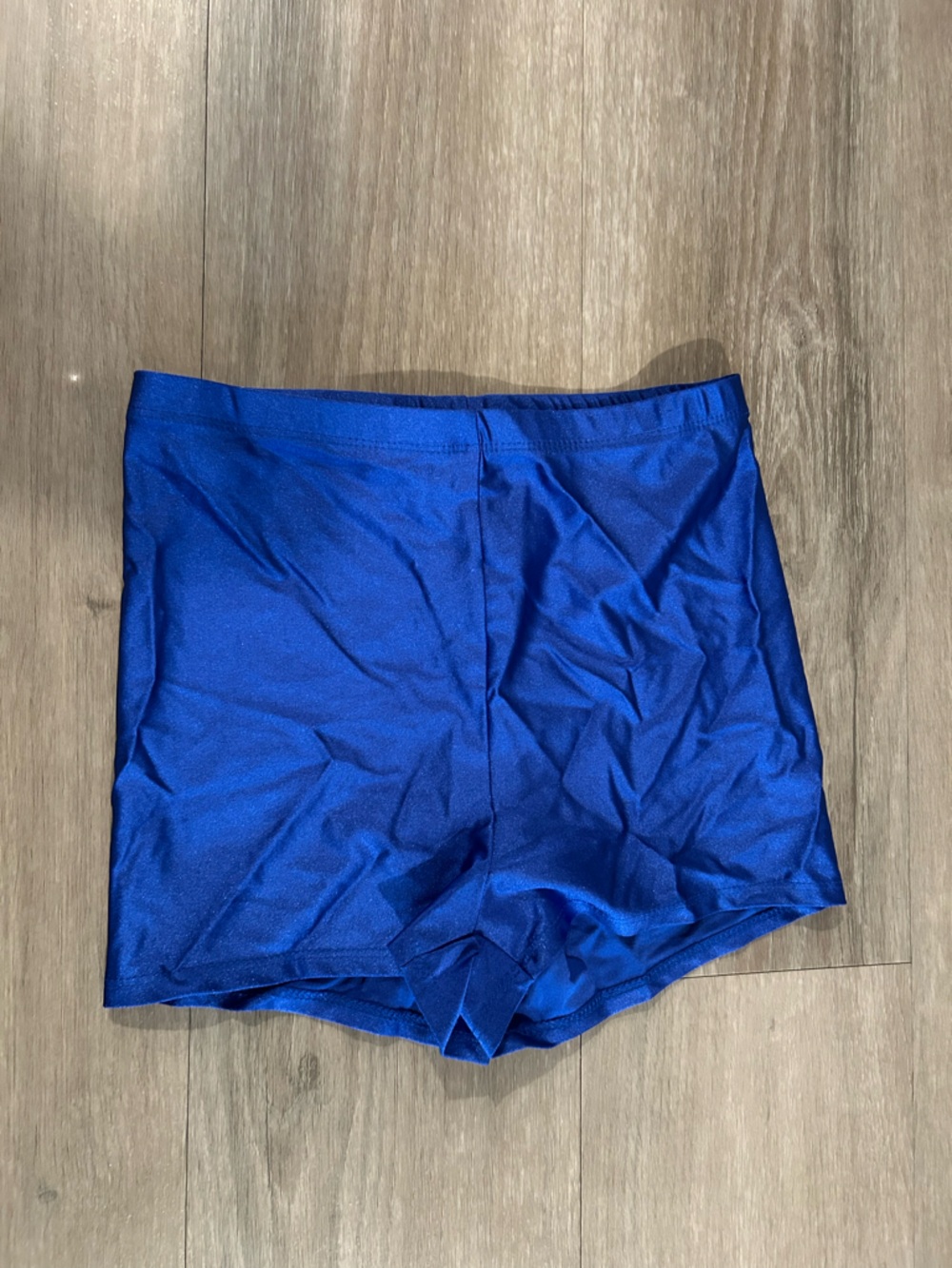 Electric Blue Biker Shorts (for rave/Halloween/costume) - worn 1 time